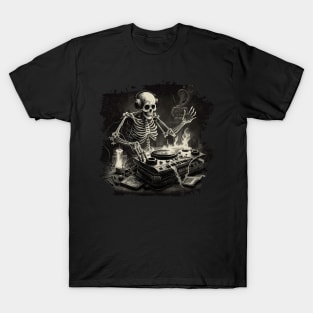 DJ Skeleton Death Music T-Shirt